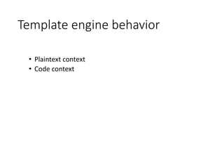 Template Injection Example Server side tempalate injection | PPTX