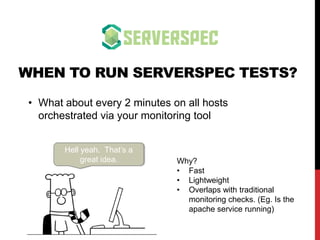 WE USE SENSU FOR MONITORING
It’s
• Simple
• Extensible
• Lightweight
• Simple to install on linux and windows.
• blah…
• b...