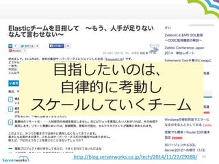 ĿָΤϡ 
ɵĤ˿Ӥ 
`뤷Ƥ` 
http://blog.serverworks.co.jp/tech/2014/11/27/29280/ 55 
 