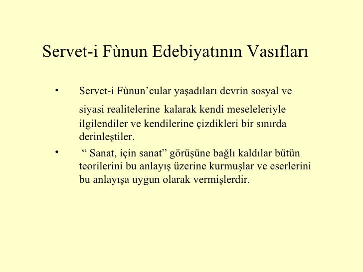 Servet I FûNun Devri