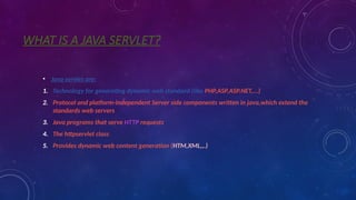 Comprehensive Overview of Java Servlets: Architecture, Lifecycle, and ...