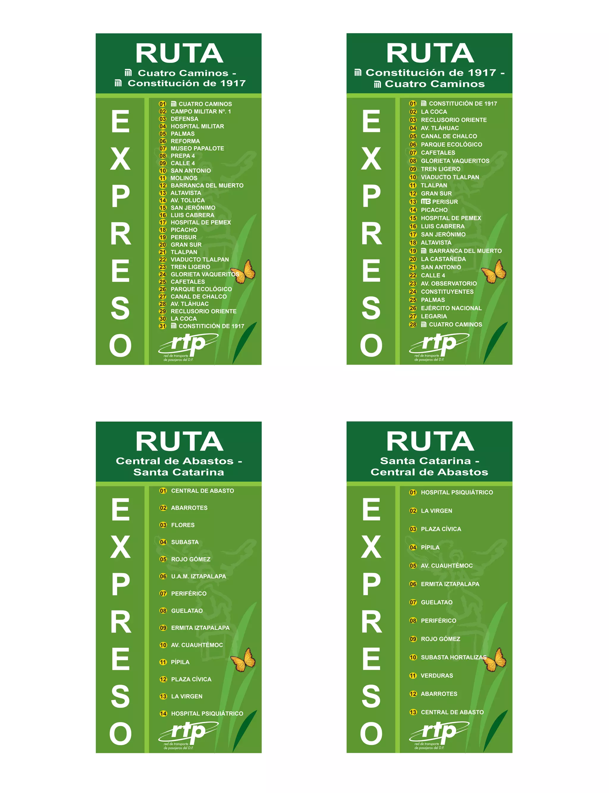Rutas de la RTP Express | PDF