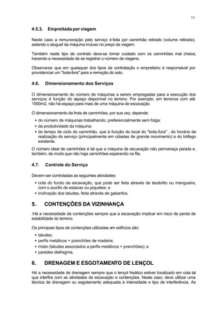 Serviços preliminares de construção