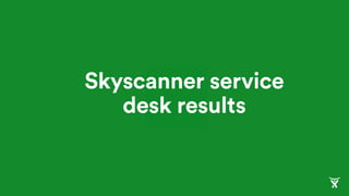 Skyscanner service
desk results
 