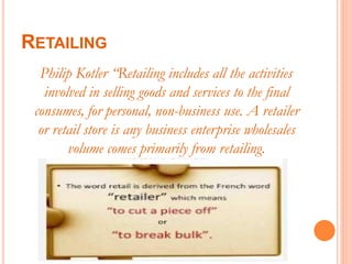 7P's of retailing | PPTX