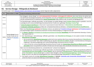 Firma
servicEvolution
Themenbereich
Leitkonzept der Servicialisierung
Druckdatum
07.07.2022
Bearbeiter, Telefon-Nr.
Paul G. Huppertz
+49-1520-9 84 59 62
Thema/Gegenstand
Grundlagen & Grundbegriffe, Modelle & Methoden der Service-Erbringung
Service-Design versus Service-Konzept – Abgrenzungen und Unterschiede
Ablage
Servicialisierung
Diskussionspapiere
Dokumentautor
Paul G. Huppertz
Dokumentname
Service-Design versus Service-Konzept V02.00.00
Dokumentdatum
07.07.2022
Dokumentseite
4 von 54
Paul G. Huppertz ▪ Schöne Aussicht 41 ▪ 65396 Walluf ▪ +49-61 23-74 04 16 ▪ Paul.G.Huppertz@servicEvolution.com
02. Service Design – Wikipedia & Stichwort
Die Ausführungen in dem Wikipedia-Artikel zu dem Stichwort ‚Service Design‘ werden folgendermaßen aufgearbeitet:
Nr. Zitat aus dem o.a. Artikel Analyse & Aufarbeitung, Kritik & Korrektur
02.01
Service-Design bezeich-
net den Prozess der Ge-
staltung von Dienstleis-
tungen.
Das Schlagwort „Service Design“ ist in sich widersprüchlich & inhaltsleer, nichtssagend & irreführend, denn einen Service als solchen kann
man überhaupt nicht designen/entwerfen, formen & gestalten, da er per se intangibel & immateriell, substanzlos & flüchtig ist. Offensichtlich
sind die unausweichlichen & unabänderlichen Service-Charakteristika völlig unbekannt oder sie werden durchgängig ignoriert.
02.02
Um Dienstleistungen, treffender geschrieben: um das Erbringen von großen Mengen jeweils einzelner Dienste gezielt zu gestalten, muss der
zuständige & somit rechenschaftspflichtige Dienstleister/Service Provider den zugehörigen Diensttyp (= Service-Typ)
• präzise & prägnant identifizieren an Hand seiner 3 wesensbestimmenden Merkmale (= 3 Dienst/Service-Identifikatoren)
• eindeutig & vollständig spezifizieren auf Basis der 12 Standard-Dienst/Service-Attribute (= 12 Standard-Dienst/Service-Qualifikatoren)
02.03
Wenn man Dienstleistungen gleichsetzt mit Services, ist das so, als würde man Produktherstellungen gleichsetzen mit Produktexemplaren:
das bewerkstelligte Ergebnis wird/würde verwechselt mit dessen Bewerkstelligung. Im Gegensatz dazu gilt
• Ein Dienst (= Service) ist ein Bündel von einmalig konsumierbaren & flüchtigen Nutzeffekten, das einem bestimmten Diensttyp (= Service-
Typ) zugeschrieben ist.
• Eine Dienstleistung (= Serviceleistung), treffender geschrieben: eine Dienst/Service-Erbringung ist eine jeweils einzelne & einmalige
Dienst/Service-Transaktion,
o die ein autorisierter Dienst/Service-Konsument auslöst durch einen expliziten Abruf eines einzelnen Dienstes/Service (= Dienst/Service-
Abruf) eines bestimmten Typs, wobei er gleichzeitig sein aktuelles Dienst/Service-Objekts übergibt in die Dienst/Service-Erbringungs-
umgebung (= Servuktionsumgebung) eines rechenschaftspflichtigen Dienstleisters/Service Providers
o in deren Verlauf der rechenschaftspflichtige Dienstleister/Service Provider den Zustand dieses Dienst/Service-Objekts gezielt & qualifi-
ziert ändern lassen muss gemäß den aktuellen Erfordernissen & Erwartungen dieses abrufenden Dienst/Service-Konsumenten.
02.04
Wenn man eine Dienstleistung deklariert als „immaterielles Gut“, verkennt man folgendes:
• Eine Dienstleistung (= Serviceleistung), treffender geschrieben: eine Diensterbringung (= Service-Erbringung) ist eine gezielte & qualifizierte
Zustandsänderung eines Dienstobjekts (= Service-Objekts), das ein autorisierter Dienstkonsument (= Service-Konsument) bei einem ex-
pliziten Dienstabruf (= Service-Abruf) eigens zu diesem Zweck übergibt in die Diensterbringungsumgebung (= Service-Erbringungsumge-
bung) und somit in die Obhut & Verfügungsgewalt eines rechenschaftspflichtigen Dienstleisters (= Service Providers).
• Eine jeweils einzelne & einmalige Dienst/Service-Transaktion ist keinerlei „materielles oder immaterielles Wirtschaftsobjekt“, sondern
schlicht & einfach eine bestimmte Änderung an einem bestimmten Objekt.
 