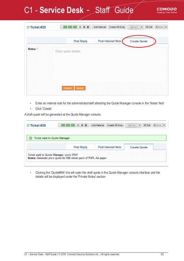Service Desk Itsm Software User Manual