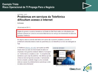Exemplo Triste Risco Operacional de TI Propaga Para o Negócio 