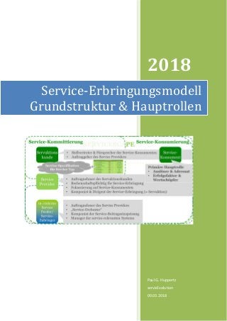 2018
Paul G. Huppertz
servicEvolution
09.03.2018
Service-Erbringungsmodell
Grundstruktur & Hauptrollen
 