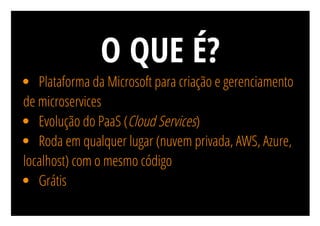 Microservices: É fácil com Azure Service Fabric