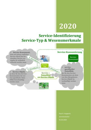 2020
Paul G. Huppertz
servicEvolution
01.03.2020
Service-Identifizierung
Service-Typ & Wesensmerkmale
 