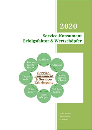 2020
Paul G. Huppertz
servicEvolution
01.03.2020
Service-Konsument
Erfolgsfaktor & Wertschöpfer
 