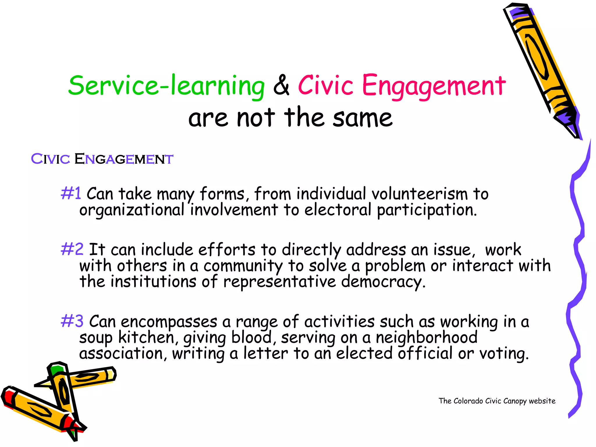 Service Learning & Civic Engagement | PPT