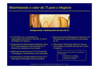 Service Level Management & Service Level Agreement