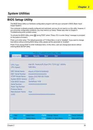 Service Manual Acer Aspire-4720-4720 g-4720z-4320 | PDF