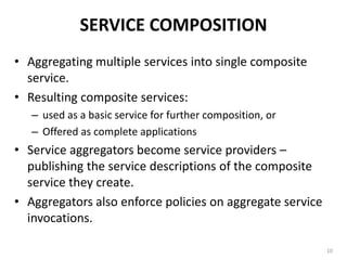 SERVICE FOUNDATIONState of the art8Enterprise service bus. The ESB connects diverse applications and technologies