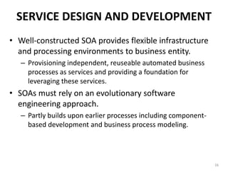 SERVICE MANAGEMENT AND MONITORINGState of the art14Web service management architecture. The architecture provides a continuous connection between the application and management channels. The application comprises business processes that integrate basic services originating from two collaborating enterprises.