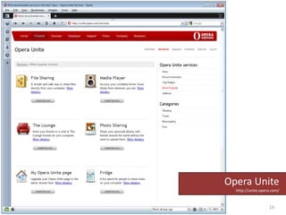 SERVICE DESIGN AND DEVELOPMENTSOA’s key element (services, information flows, and components realizing services) has to be address in software development.Currently developers use SOAP/WDSL/UDDI atop existing applications or components that implement the Web services.They port existing components to Web services by creating wrappers and leaving the underlying component untouched – focus on interface.This is insufficient and properly delivering components’ functionality through a Web service takes serious redesign effort.* older software development paradigm for object-oriented and component-based development cannot be blindly applied to SOA and  Web services.State of the art17