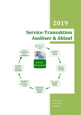 2019
Paul G. Huppertz
servicEvolution
01.01.2019
Service-Transaktion
Auslöser & Ablauf
 