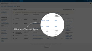 OAuth vs Trusted Apps
 