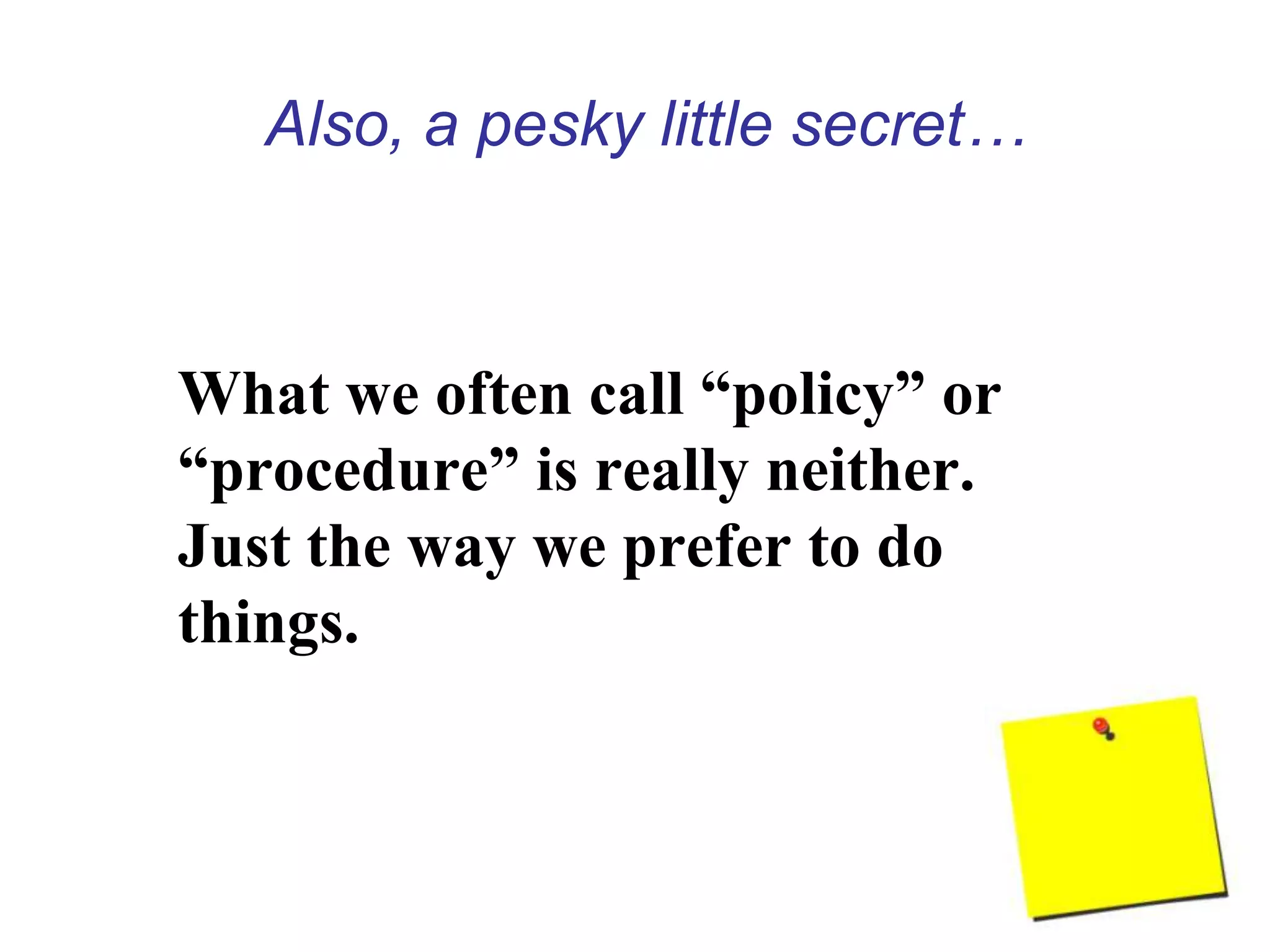 It is amazing what happens when we Listen, Involve and Present--A true case in point