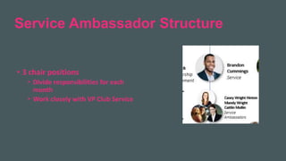 2022 Rotaract Preconvention #Rotaract22
Service Ambassador Structure
• 3 chair positions
• Divide responsibilities for each
month
• Work closely with VP Club Service
 