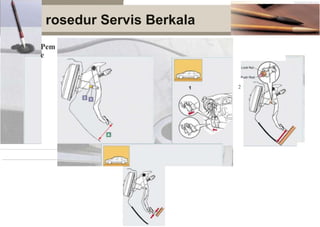 P
TlUk penyetelan
riksaan & Penyetelan tinggi pedal rem
3 4
rosedur Servis Berkala
Pem
e
2
 