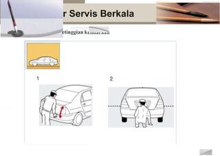 Prosedu
Pemeriksaan k endaraan
r Servis Berkala
etinggian k
1 2
 