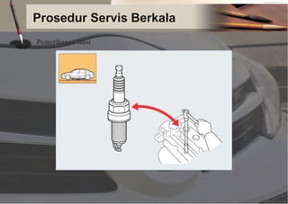 Prosedur Servis Berkala
Pemeriksaan Busi
 