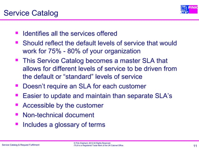 The Service Catalog: Cornerstone of Service Management | PPT