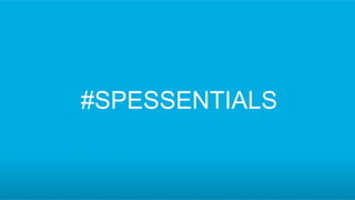 #SPESSENTIALS
 