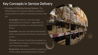 Key Concepts in Service Delivery
 