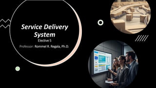 Service Delivery
System
Elective 5
Professor: Rommel R. Regala, Ph.D.
 