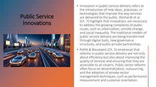 Public Service
Innovations
 