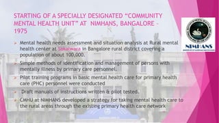 Service delivery system of mental health in india | PPTX