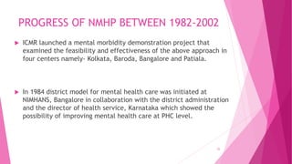 Service delivery system of mental health in india | PPTX