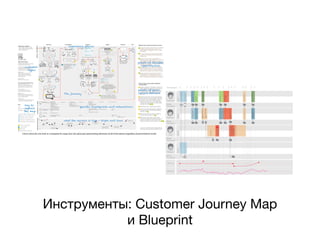 Инструменты: Customer Journey Map
           иBlueprint
 