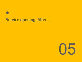 Service opening. After...




                            05
 