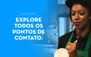 explore
todos os
pontos de
contato.
o que fazer?
 