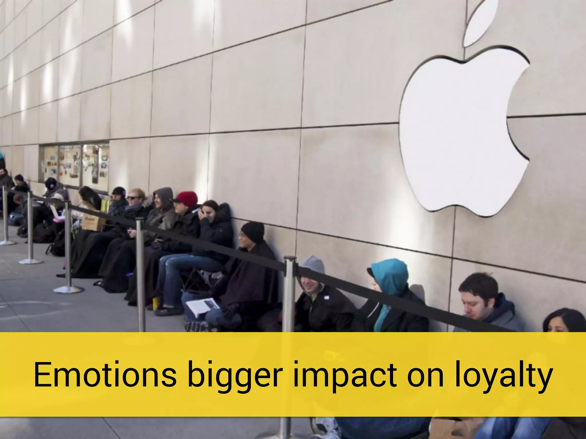 Emotions bigger impact on loyalty
 