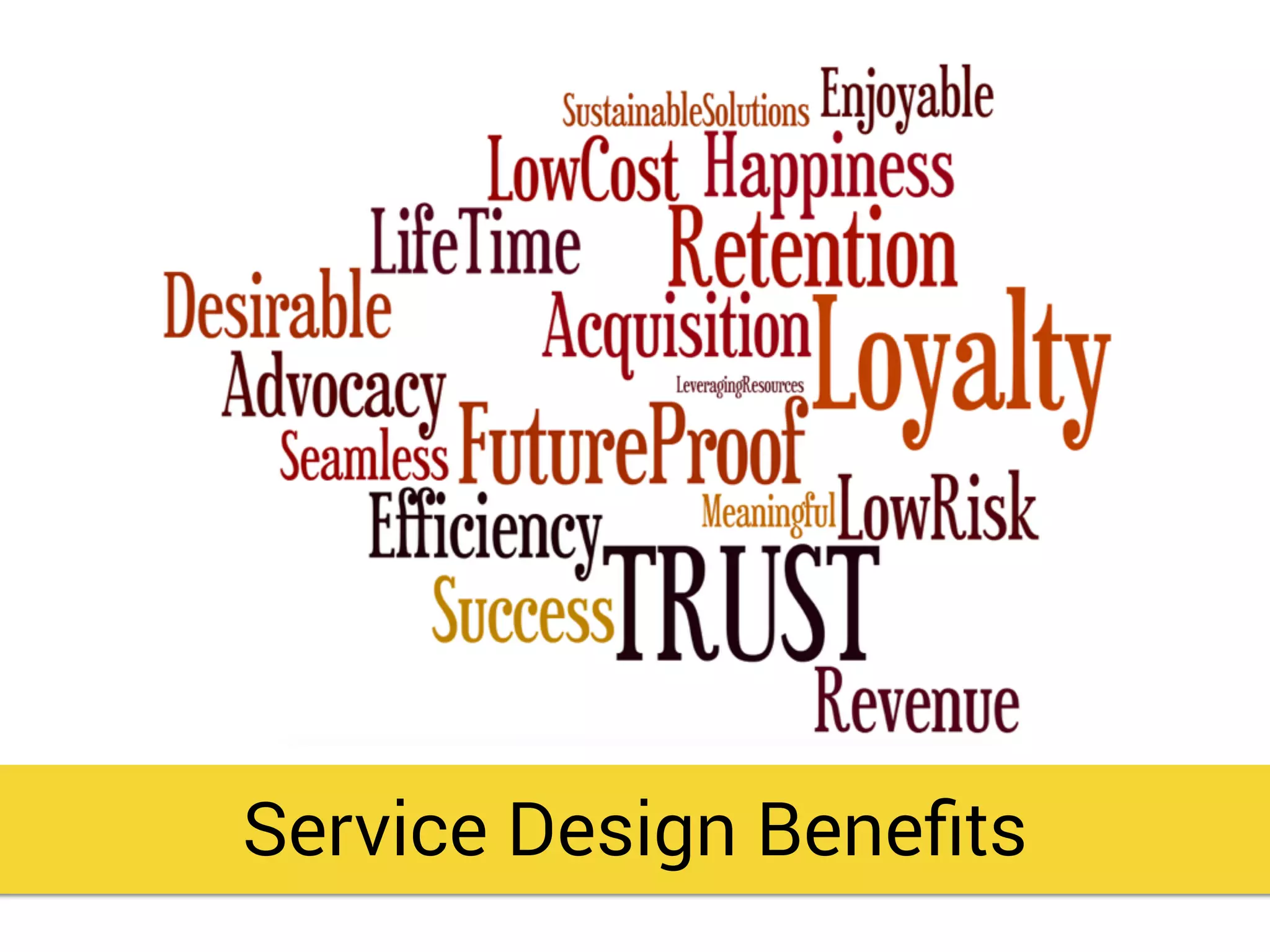 Service Design Beneﬁts
 