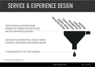 Service Design Introduction | PDF