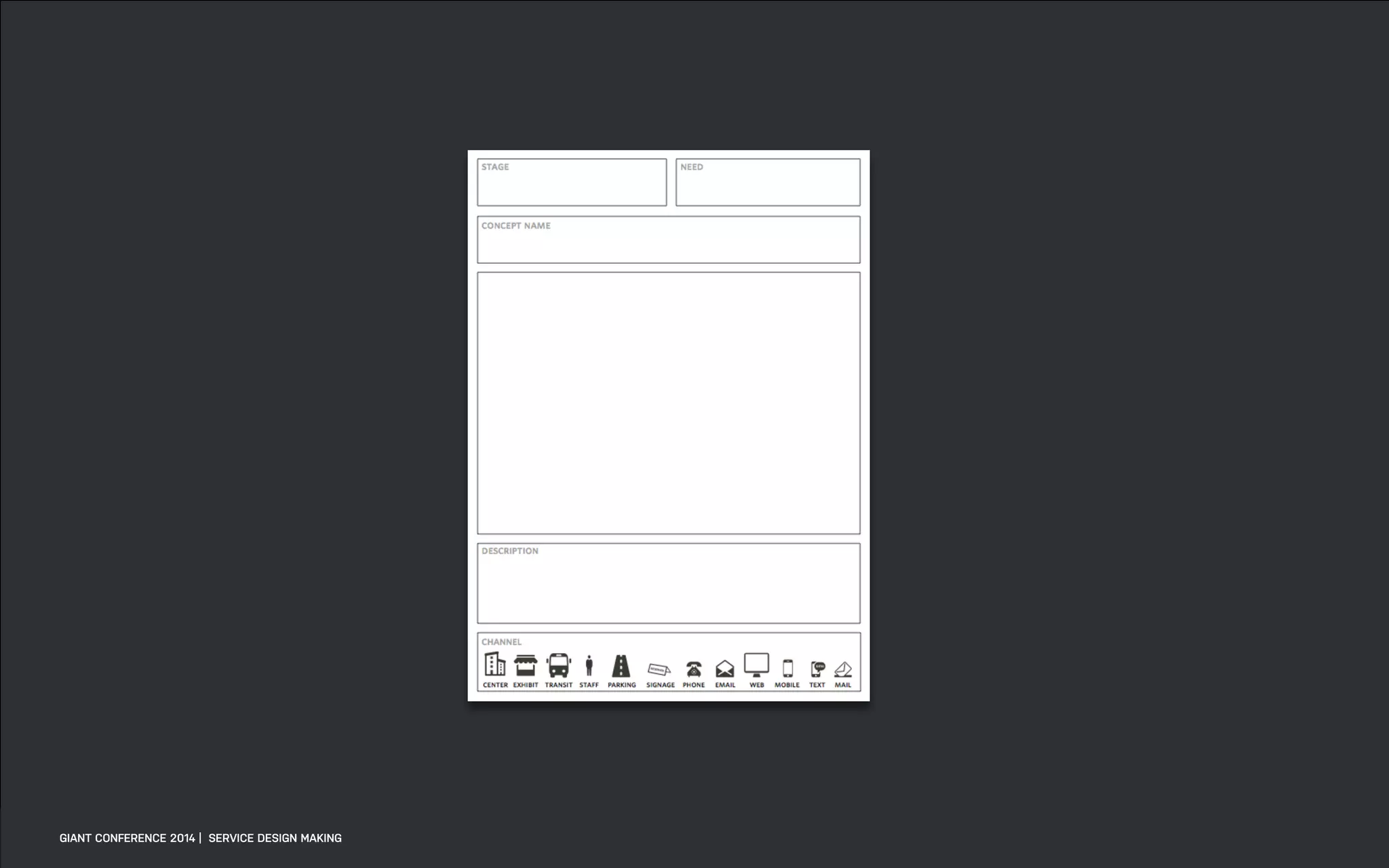 DATEADAPTIVE PATH PROJECT TITLE
GIANT CONFERENCE 2014 | SERVICE DESIGN MAKING
 