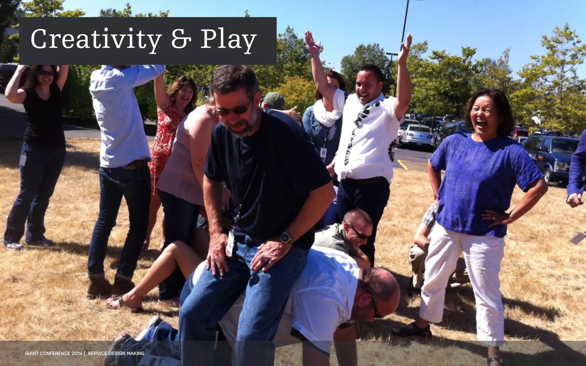 DATEADAPTIVE PATH PROJECT TITLE
GIANT CONFERENCE 2014 | SERVICE DESIGN MAKING
Creativity & Play
 