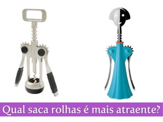 Qual saca rolhas é mais atraente?
 