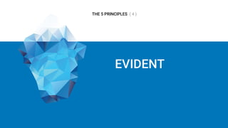 EVIDENT
THE 5 PRINCIPLES ( 4 )
 