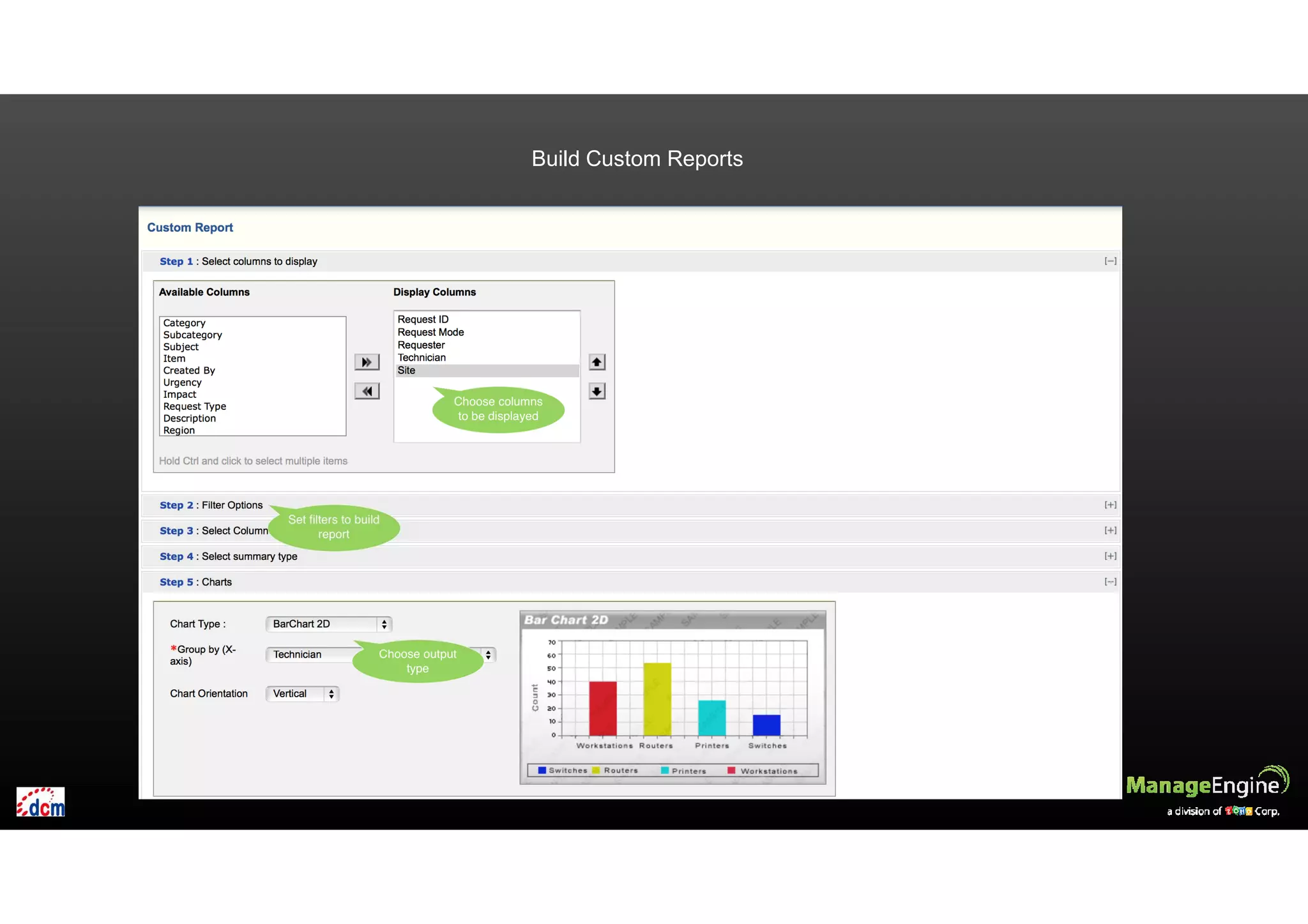 Build Custom Reports
 