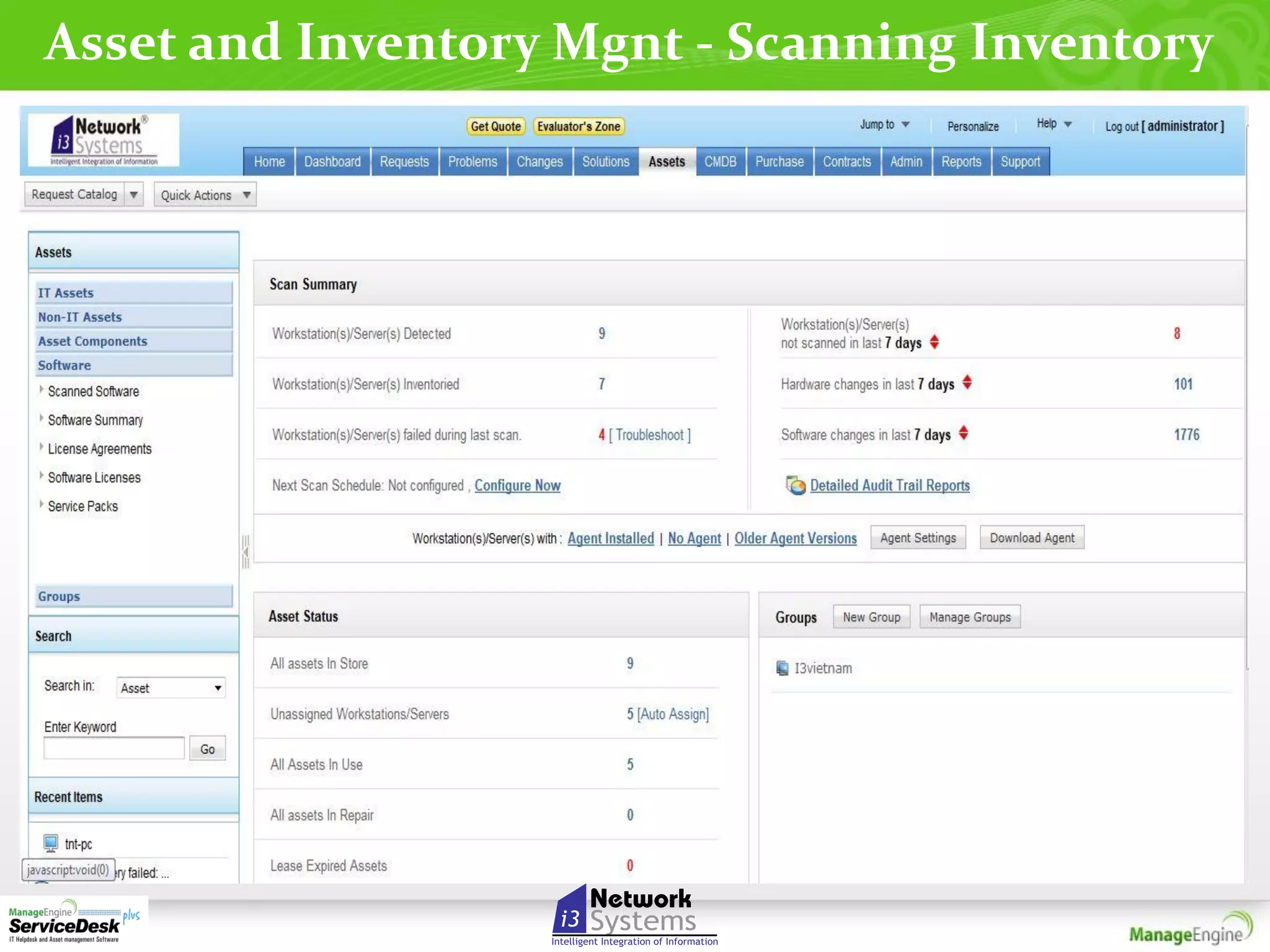 Asset and Inventory Mgnt - Scanning Inventory

 