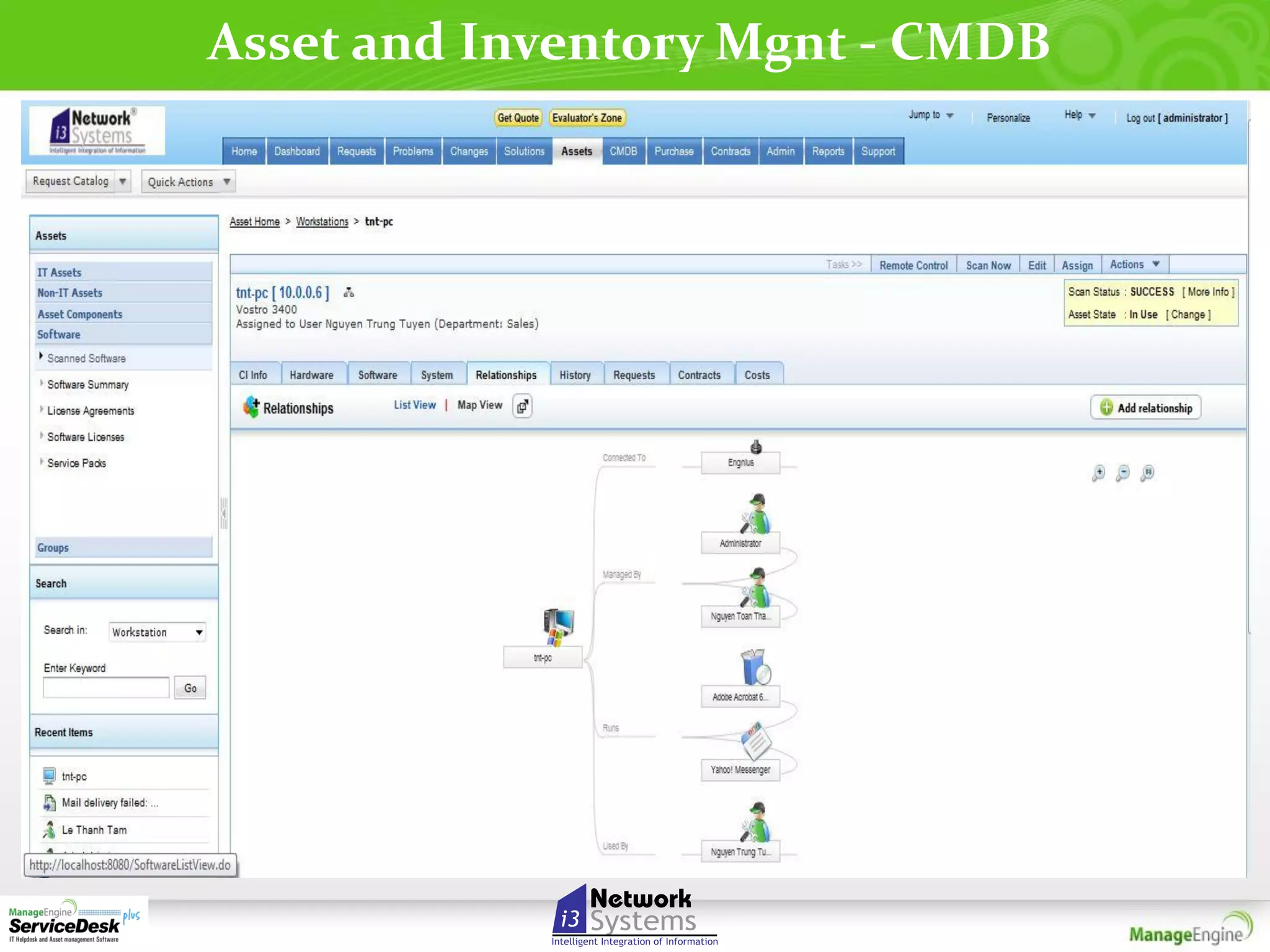 Asset and Inventory Mgnt - CMDB

 