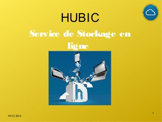 09/12/2014
1
HUBIC
Service de Stockage en
ligne
 